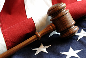 Gavel and Flag